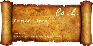 Csutor Linda névjegykártya